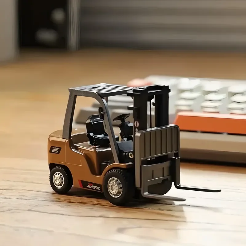 Rc Hobby Grade Truck - 1/64 スケール リモートコントロール合金フォークリフトおもちゃの車とダンプトラックモデル - エンジニアリング車両卓上コレクションギフト 男の子向け
