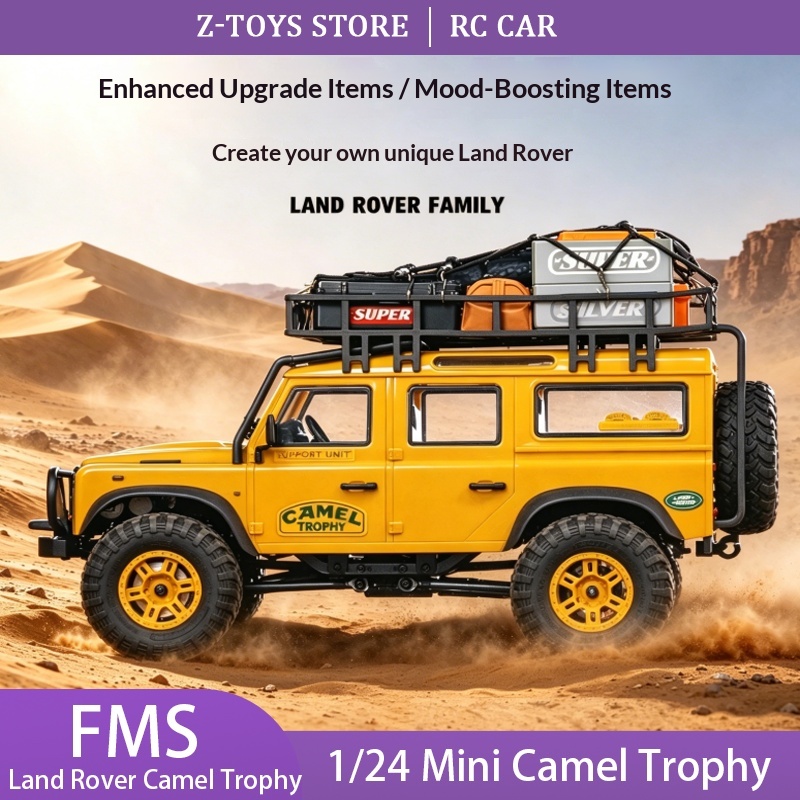 Rc Hobby Land - FMS 1/24 ライセンス取得済みランドローバー キャメルトロフィー RCクローラー ミニ4WD