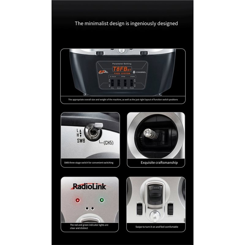 Radiolink T8FB 8CH 2.4Ghz 送信機  - Receiver Sbus 8Ch のレビューと価格