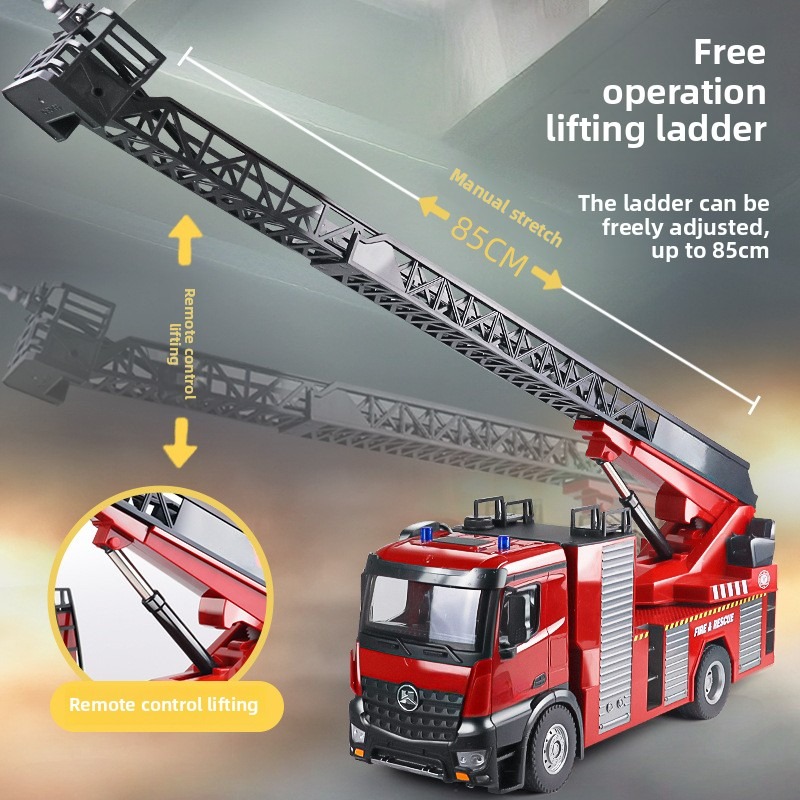 22CH RC消防車、RC空中はしご、LEDライト、サウンド - Rc Hobby Toucan のレビューと価格