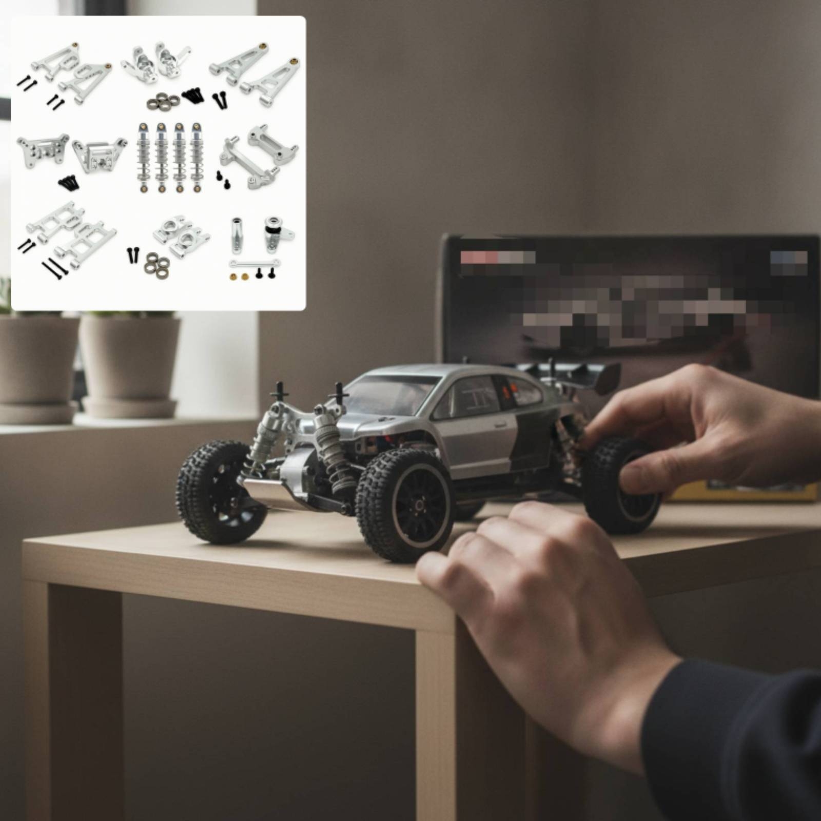 金属製アップグレードパーツ精密フィットRCカーパーツアームベ - Rc Hobby Motor のレビューと価格