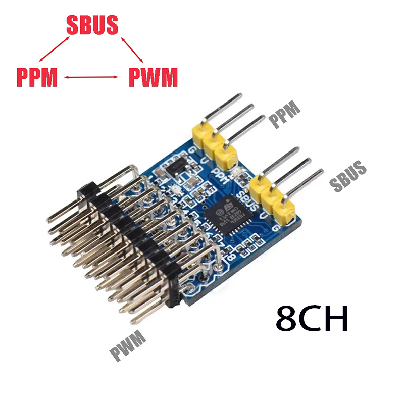 8CH PWM PPM SBUS 信号変換アダプタモジュール - Receiver Sbus 8Ch のレビューと価格